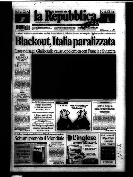 Il lunedì de La repubblica